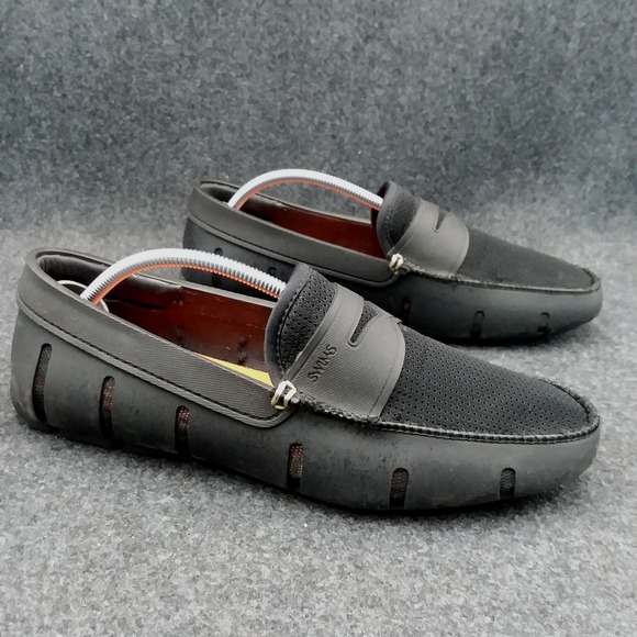 SWIMS‎ Penny Loafers Slip-On Mesh Moccasins Classic Boat/Deck Shoes Men's Size 7 - Picture 12 of 16